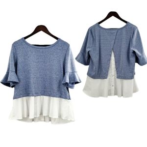 Anthropologie Jane and Delancy Layered Sweater Top